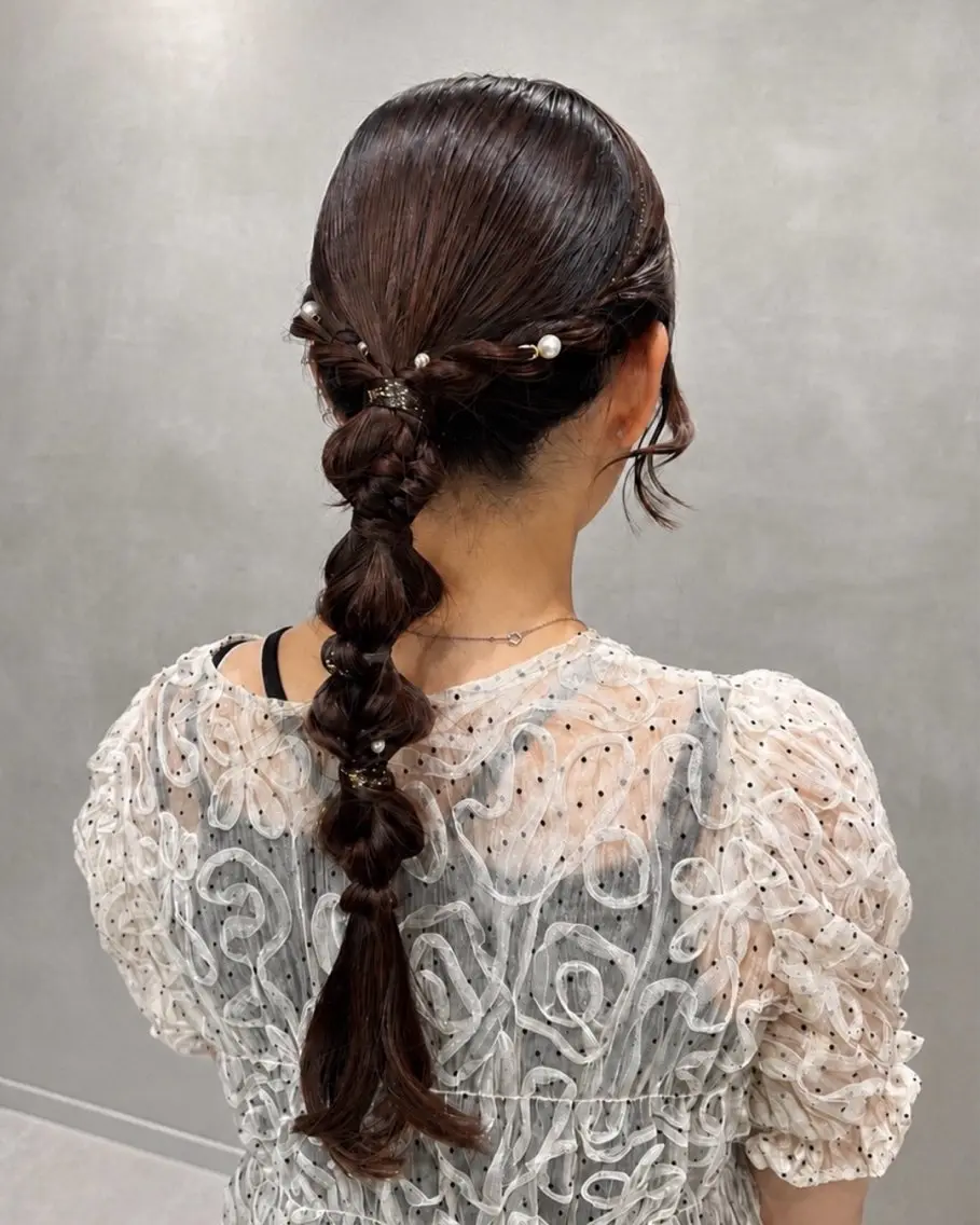 ヘアアレンジ ヘアセット 透明感カラー💎 アレンジ🩰Rimiのヘアスタイル