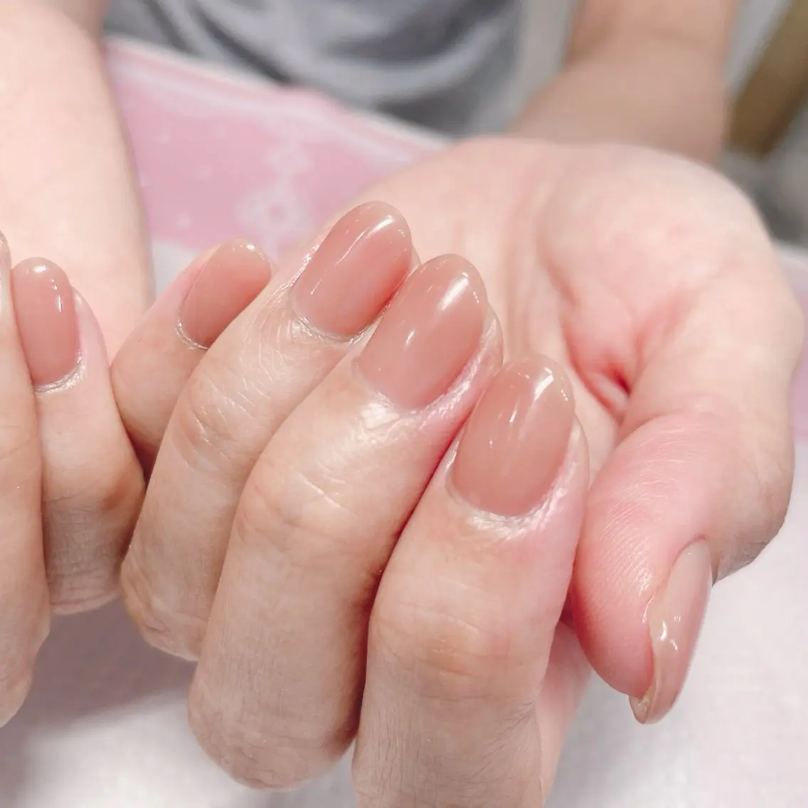 《ジェルオフなし》うるちゅるナチュラルスキンカラーの写真