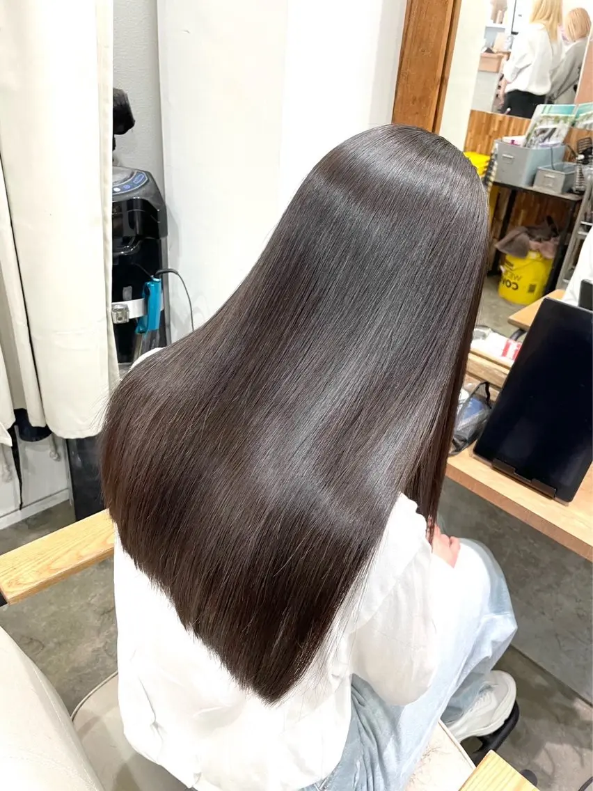 ロング カラー パーマ エクステモデル募集 💗大阪梅田/川上のヘアスタイル