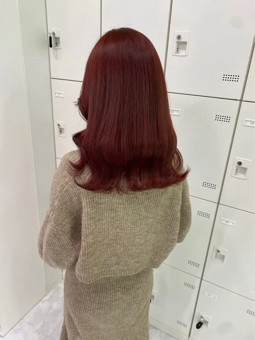 セミロング カラー ヘアカラー 大人っぽ♡上品な暖色 TAKAKIのヘアスタイル