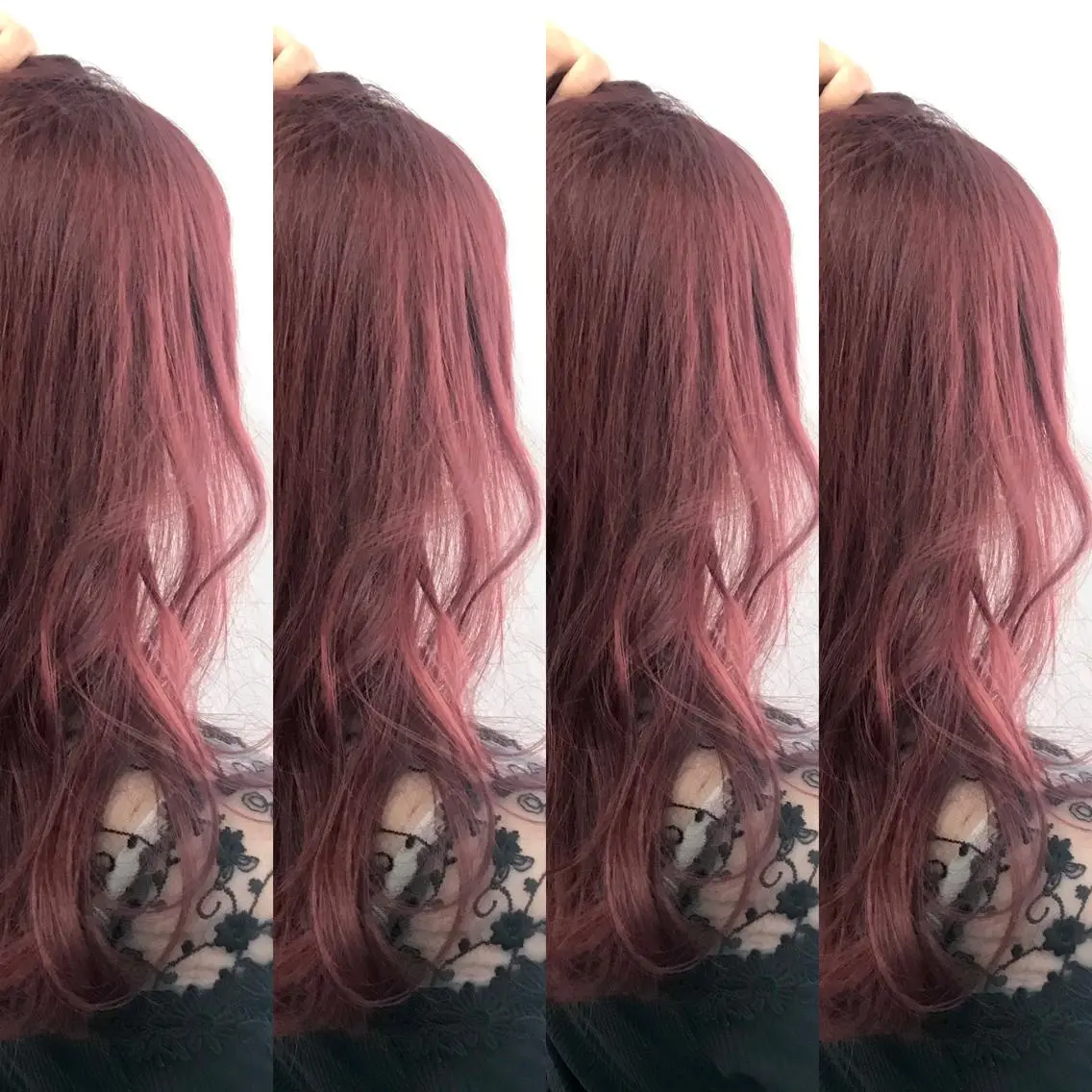 セミロング カラー ハイトーン💫 エクステ💫maiのヘアスタイル