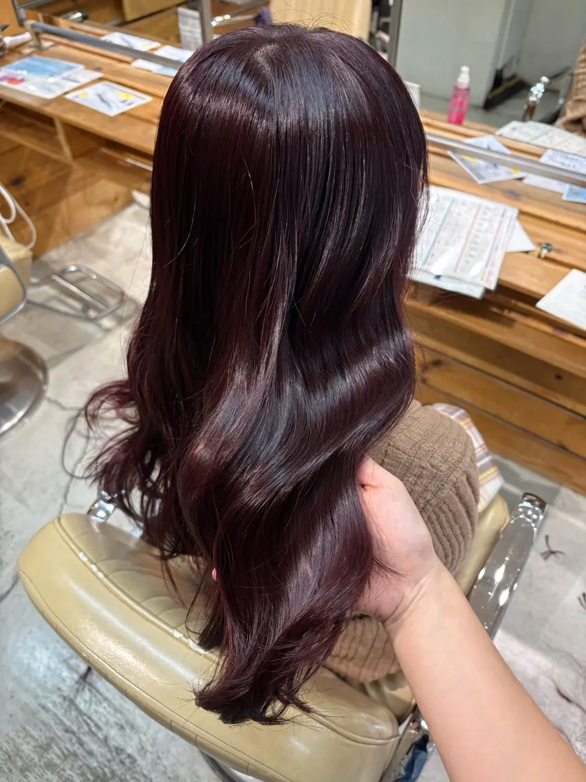 レイヤーカット＋ワンカラー＋トリートメントの写真