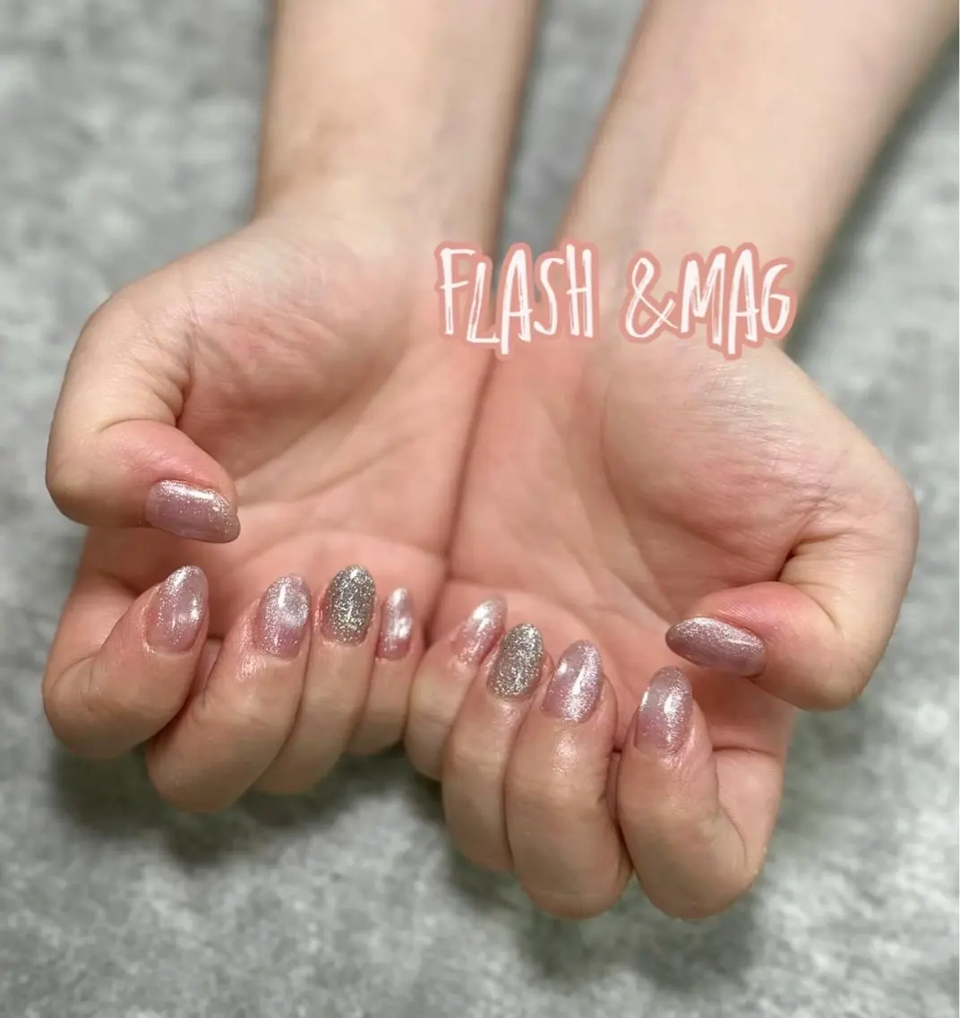 ネイル フラッシュネイル マグネットネイル ♡ asamiのネイルデザイン