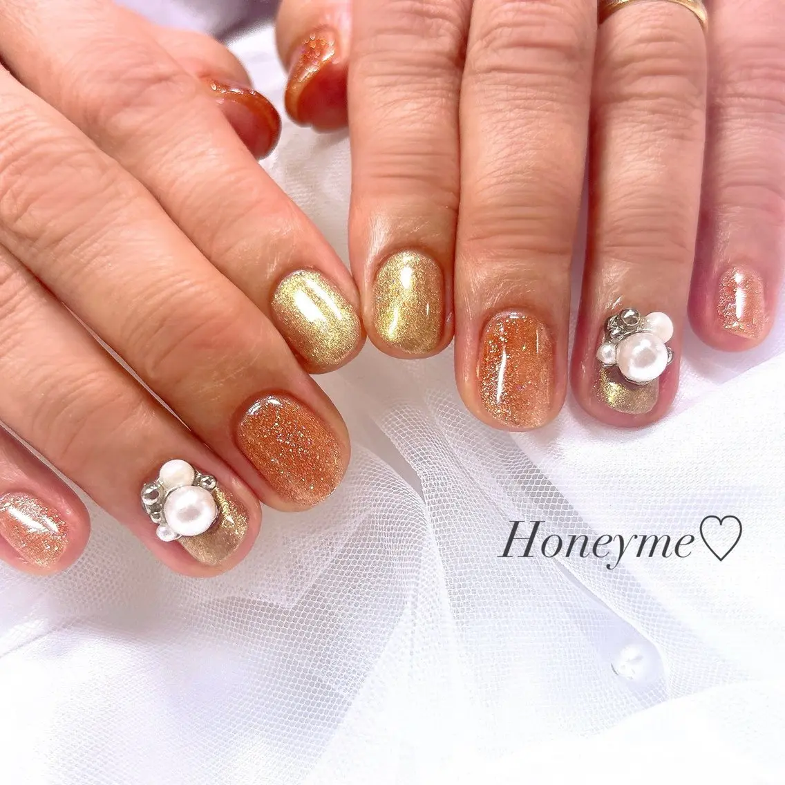 ネイル Honey me ❁⃘*.゚のネイルデザイン