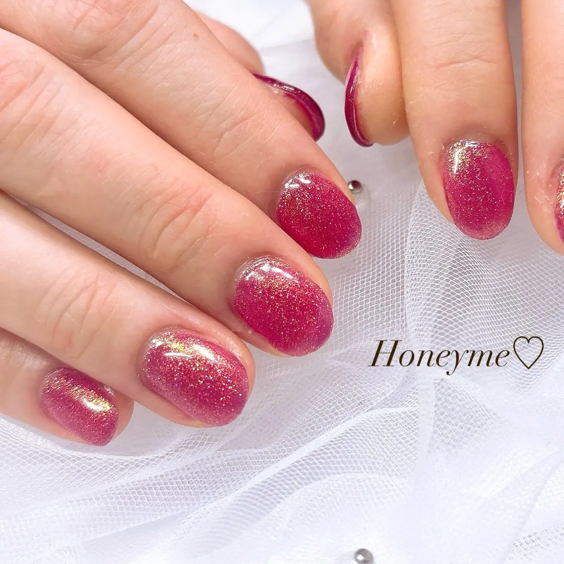 ネイル ハンドネイル Honey me ❁⃘*.ﾟのネイルデザイン