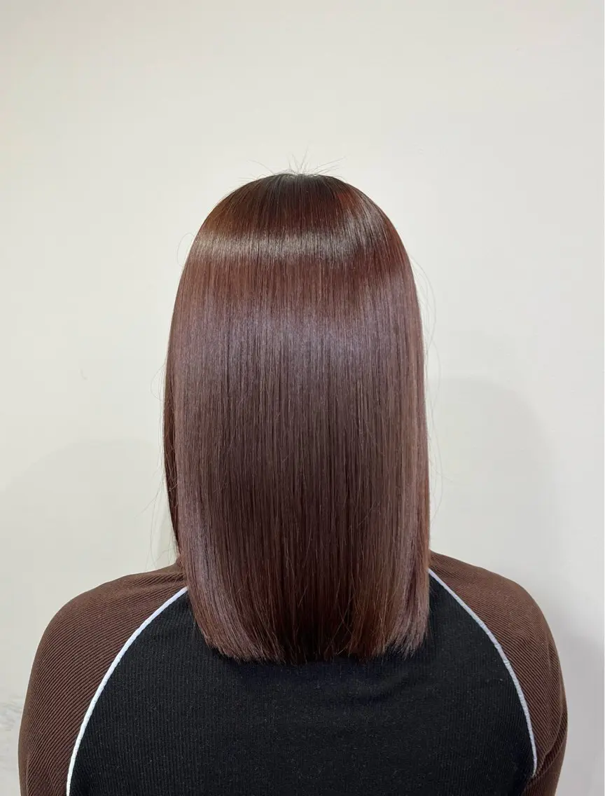 ミディアム カラー ブラウンカラー ヘアカラー トリートメント 🎀仙台/レイヤー /暖色/ありさ🎀のヘアスタイル