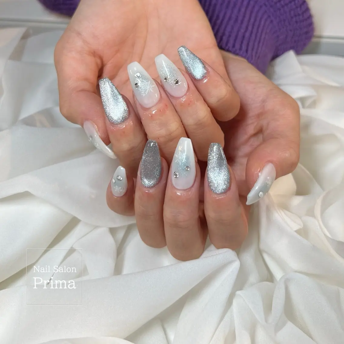 ネイル 長さ出し SalonPrima 西院Nail&Eyeのネイルデザイン