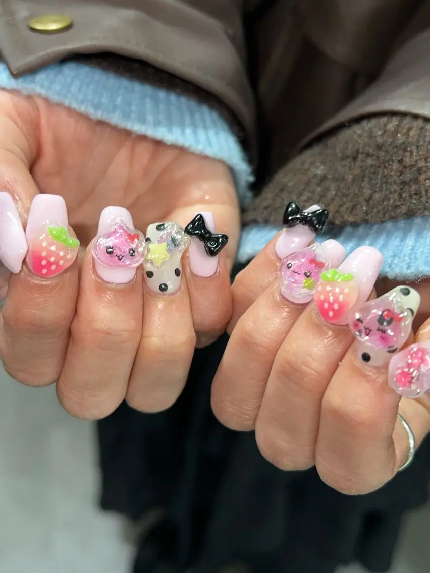 ネイル 持ち込み ハンドネイル Hata nail 🎀個性派ニュアンスのネイルデザイン