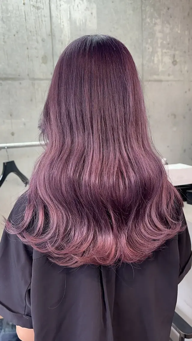 ロング カット ヘアカラー トリートメント 髪質改善 レイヤー Naoyaのヘアスタイル