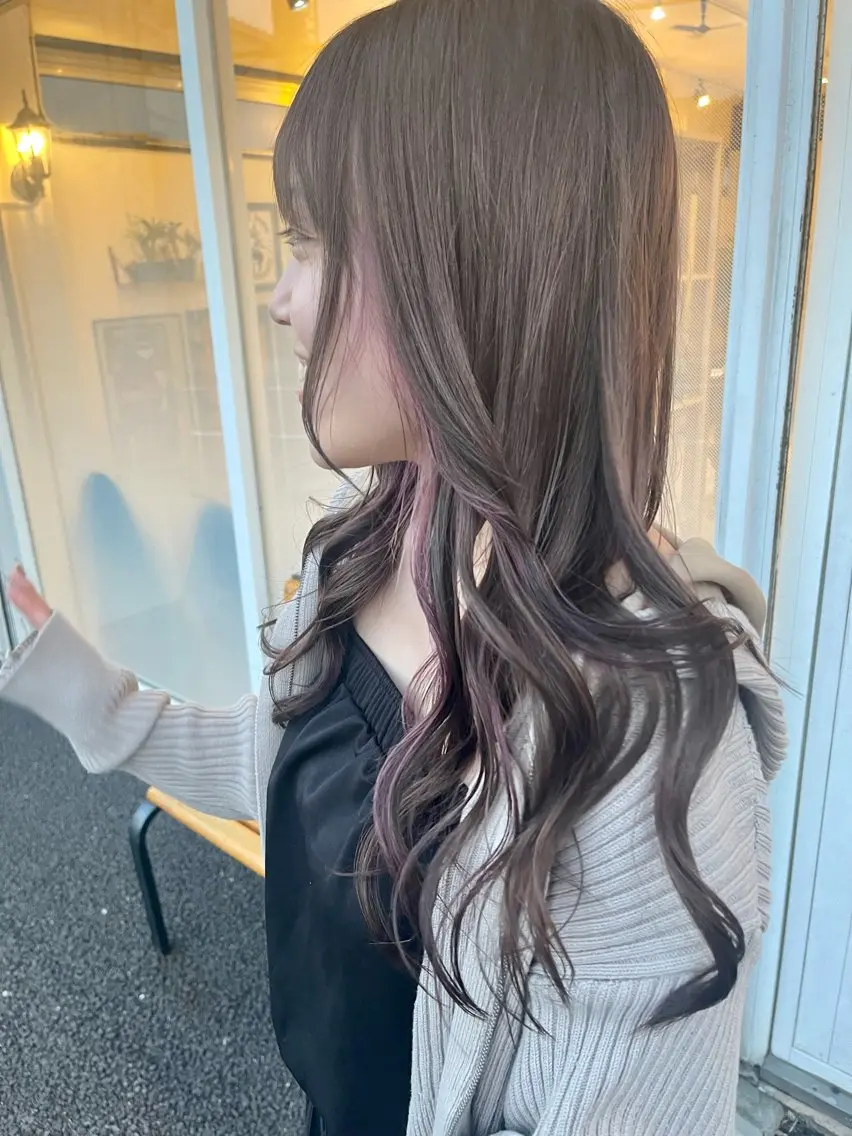 ロング カット ヘアカラー 🍭透明感カラー 志賀拓海🍬🌈のヘアスタイル