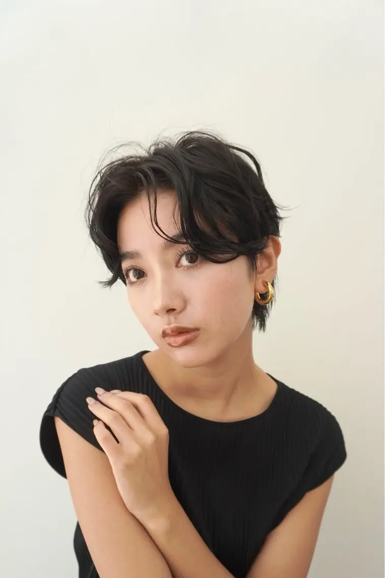 ショート パーマ 🫧ボブ／縮毛矯正／ 小顔／ゆーな🫧のヘアスタイル