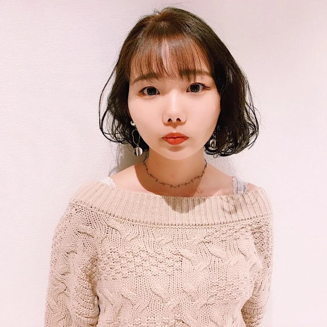 ショート カラー パーマ 中川 竜誠のヘアスタイル