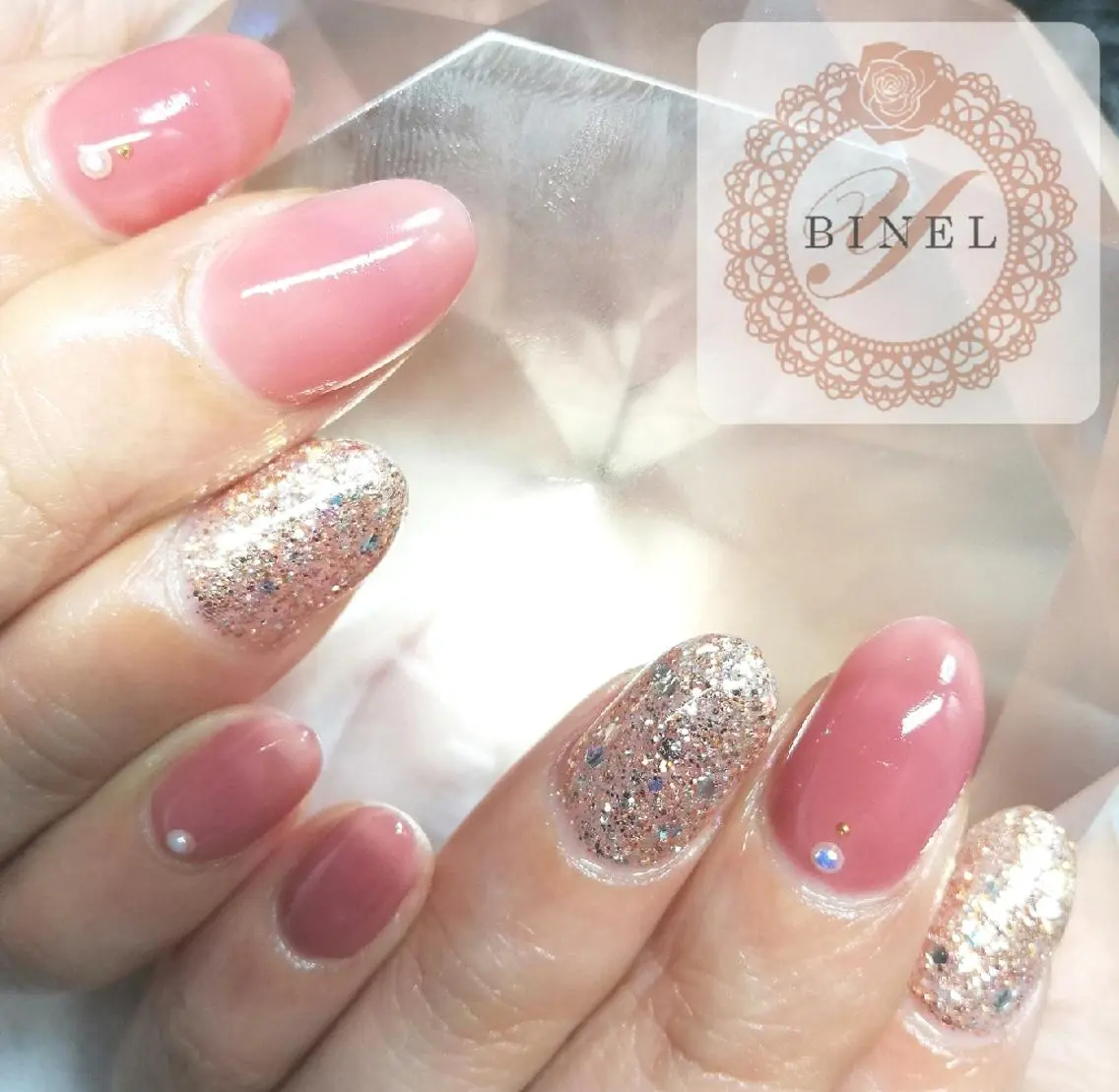ネイル 持ち込み ハンドネイル Nail Salon Y.BINELのネイルデザイン