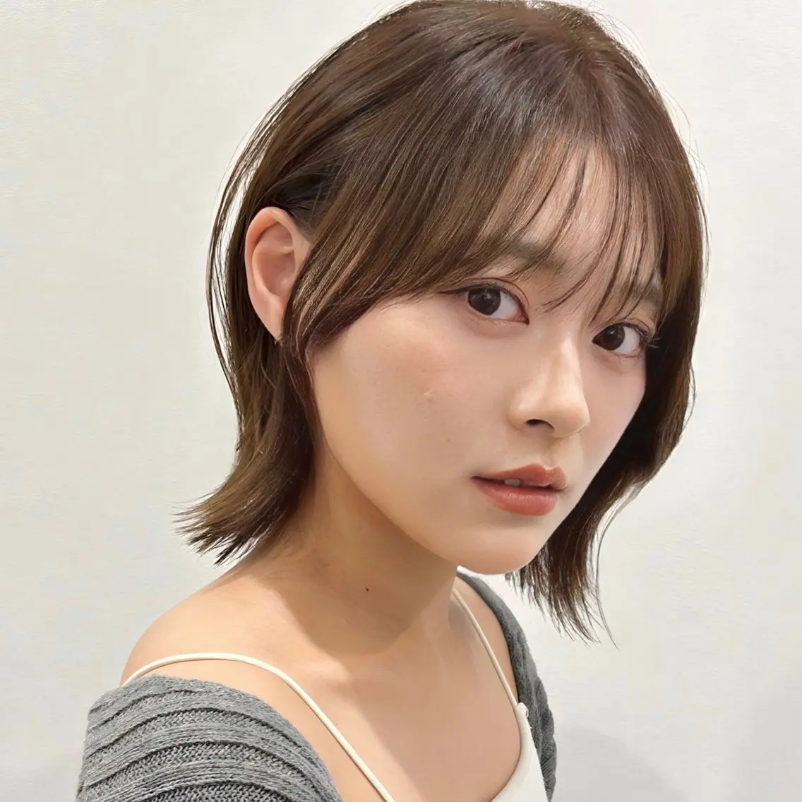 ショート ボブレイヤー ボブ レイヤーカット メンズ特化 刈り上げない/金井のヘアスタイル