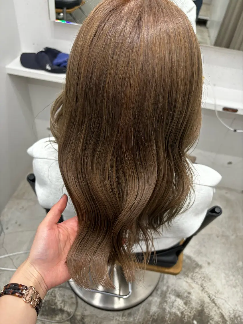 ミディアム カラー ブラウンカラー 🎀川越🤍透明感 カラー  uRaraのヘアスタイル