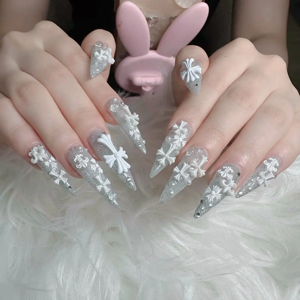 ネイル フットネイル フレンチネイル グラデーション 韓国ネイル ロングネイル ハンドネイル Hani Nail Salonのネイルデザイン