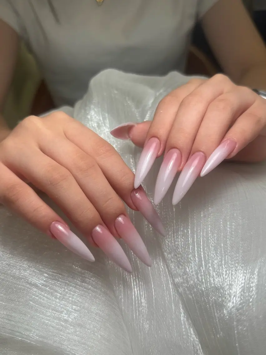 ネイル ハンドネイル ユリ🎀長さだし/ パラジェル/持ち込みのネイルデザイン