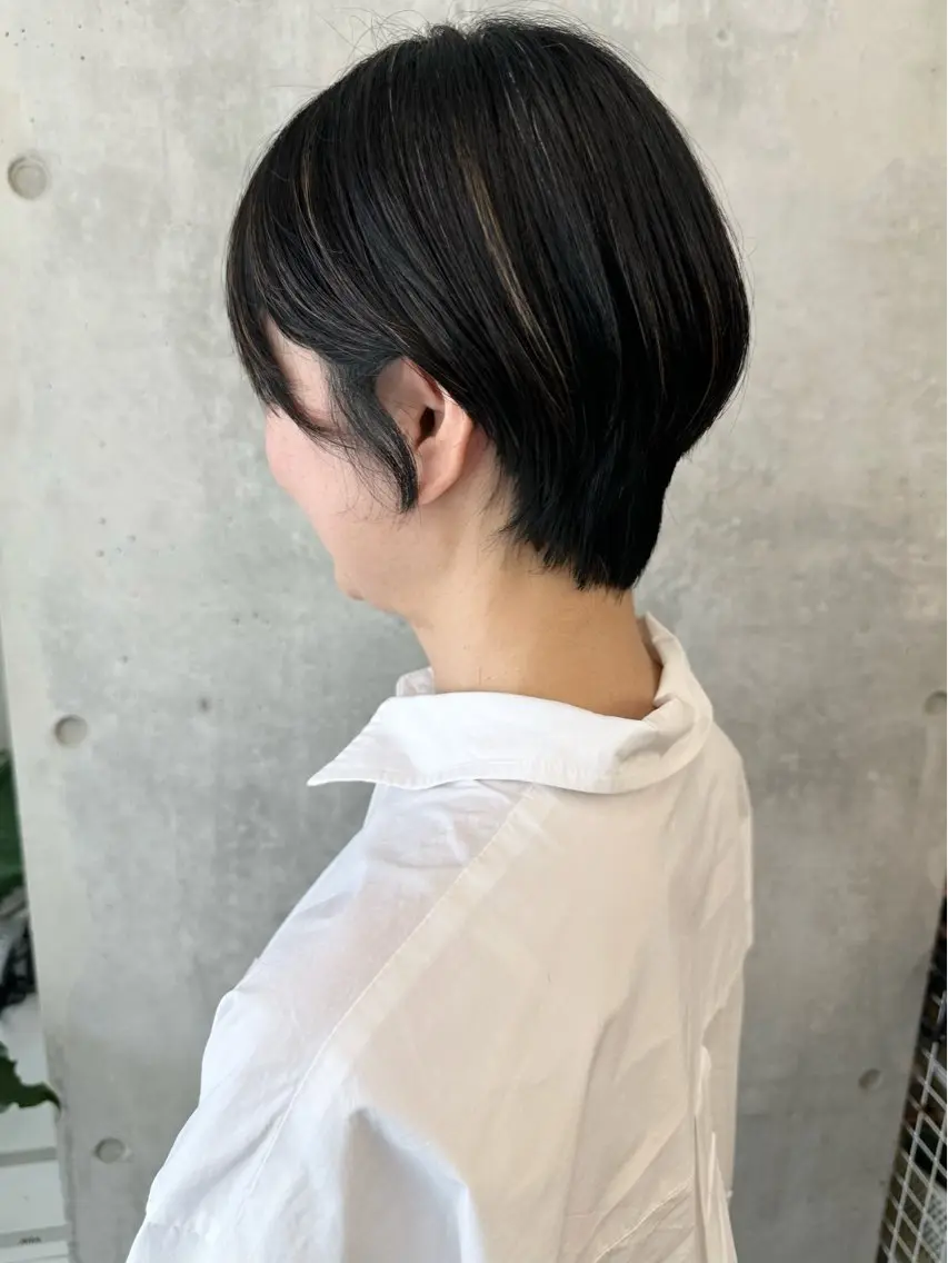 ショート カラー カット ヘッドスパ ボブ/ゆるふわ ボブパーマ/とういのヘアスタイル