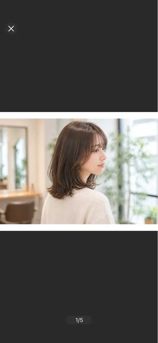 ミディアム 似合わせカット 森川 紗菜のヘアスタイル