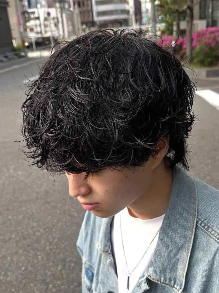 パーマ 成野 玲亜那のヘアスタイル