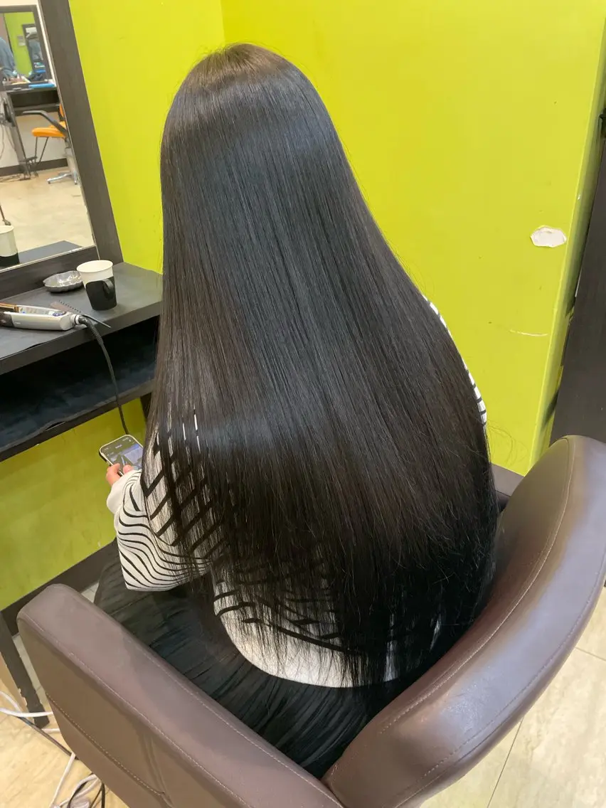 ロング ヘアカラー トリートメント 奥野JAPAN🌈 艶髪カラーのヘアスタイル