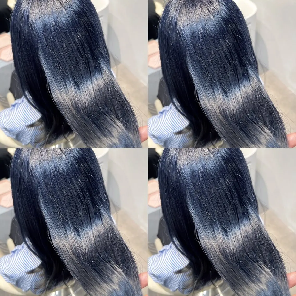 ミディアム カラー ブルーカラー 似合わせカット 💎透明感カラー特化 💎TAISEIのヘアスタイル
