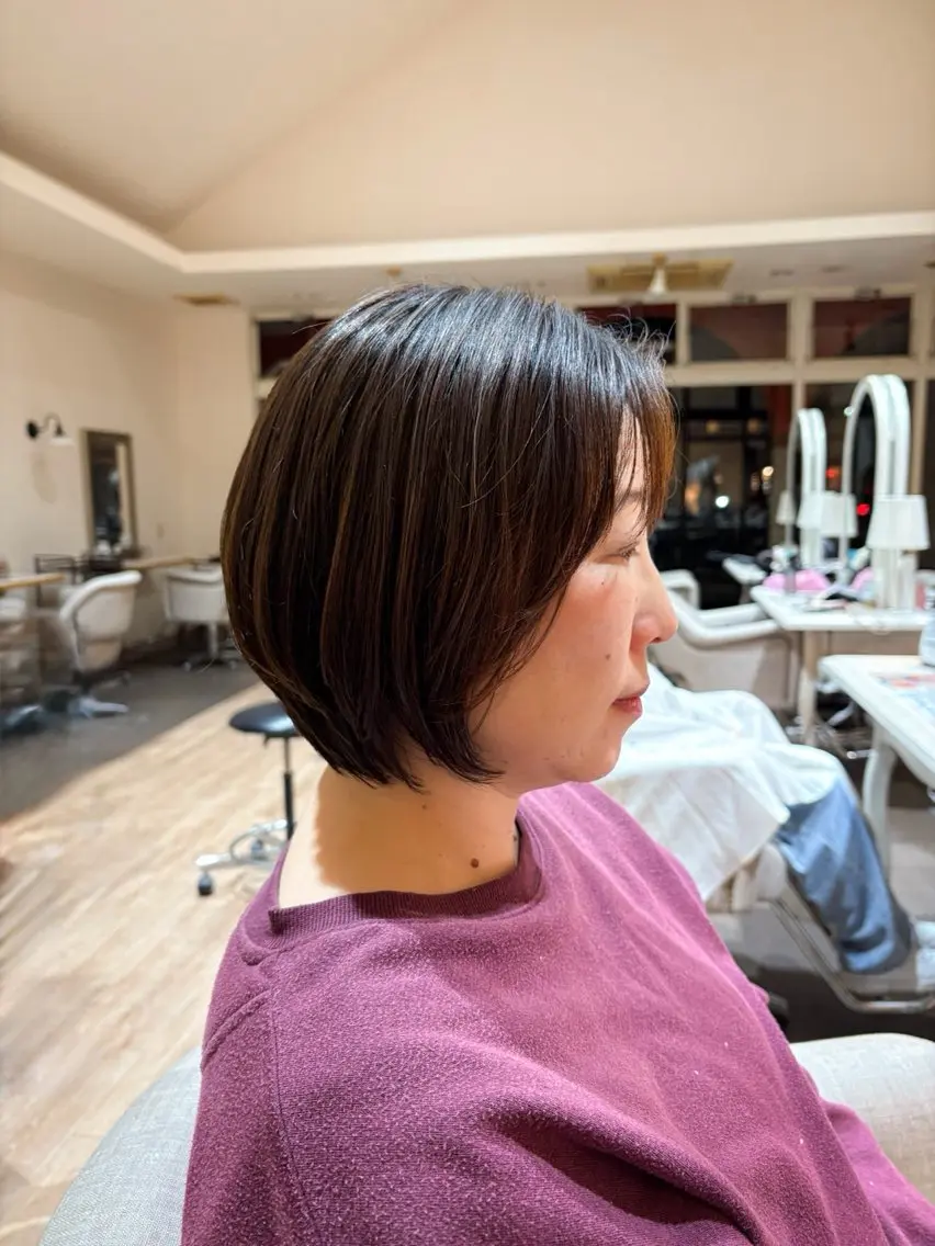 ショート ショートボブ ボブ ショートヘア 石平 暖のヘアスタイル