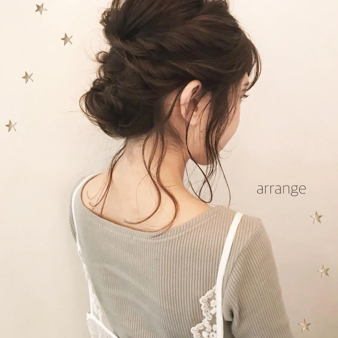 ミディアム ヘアアレンジ 市川 千夏のヘアスタイル