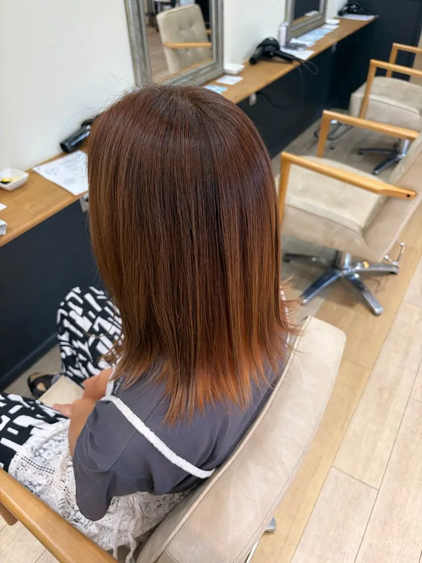 ミディアム ヘアカラー ななか /KOKOROのヘアスタイル