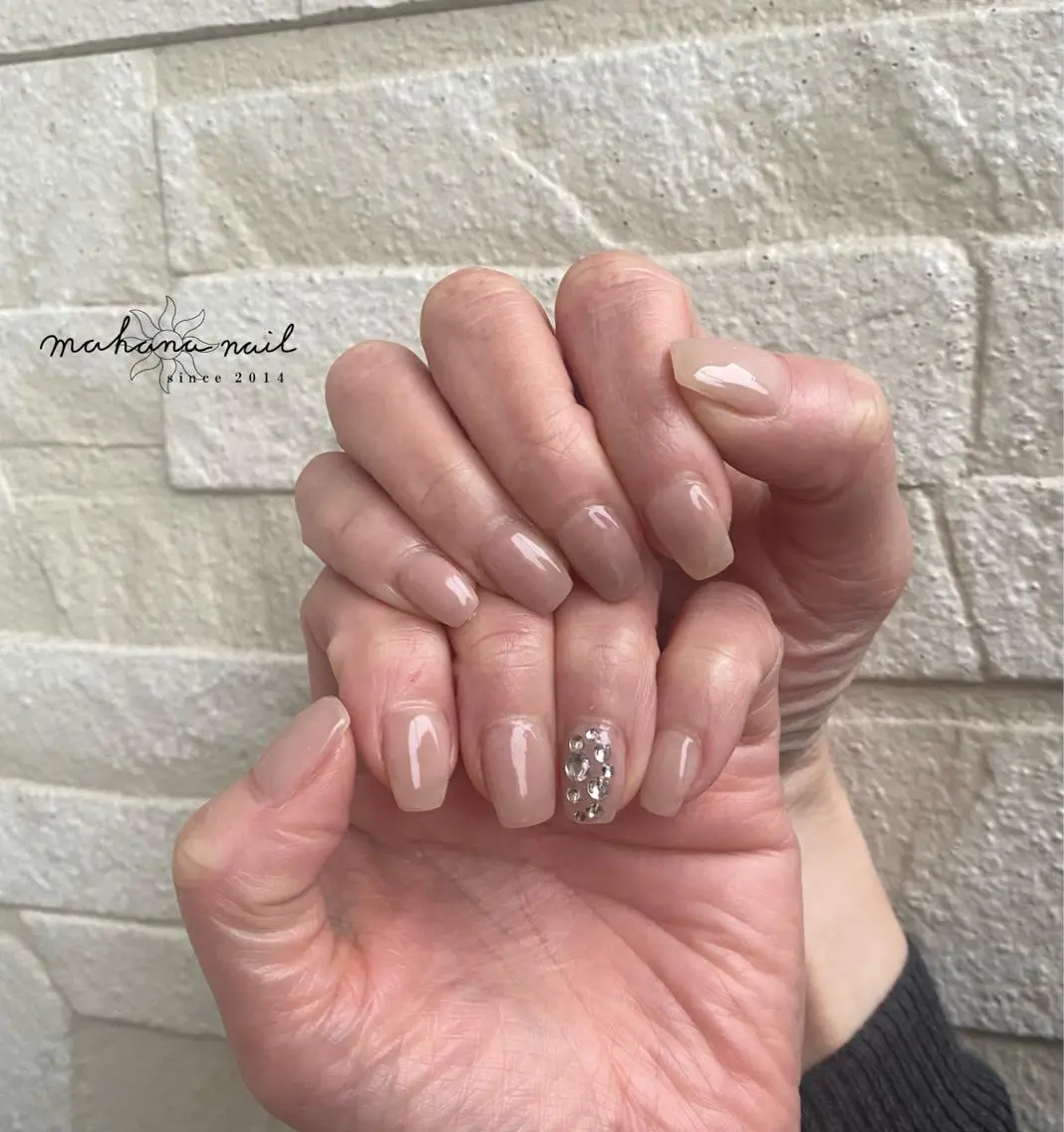 ネイル ワンカラーネイル mahana nailのネイルデザイン