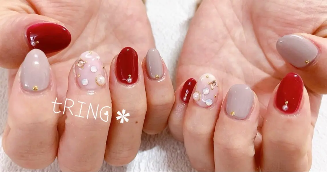 ネイル ハンドネイル tRING＊ しいの木台のネイルデザイン