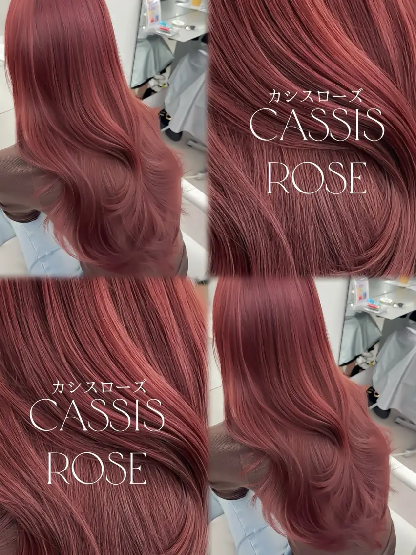 セミロング ヘアカラー トリートメント 透明感カラー🩶 ×小顔カット難波のヘアスタイル