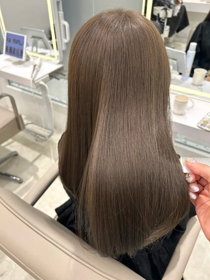 ロング カラー カット ヘアカラー トリートメント ダブルカラー髪質改善 /Annaのヘアスタイル