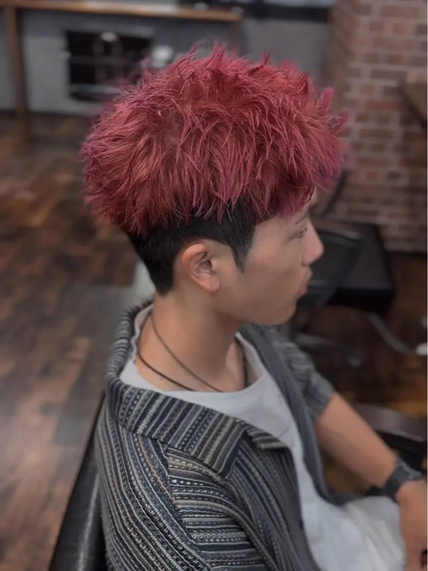 カラー メンズ 帆玉 翔一のヘアスタイル