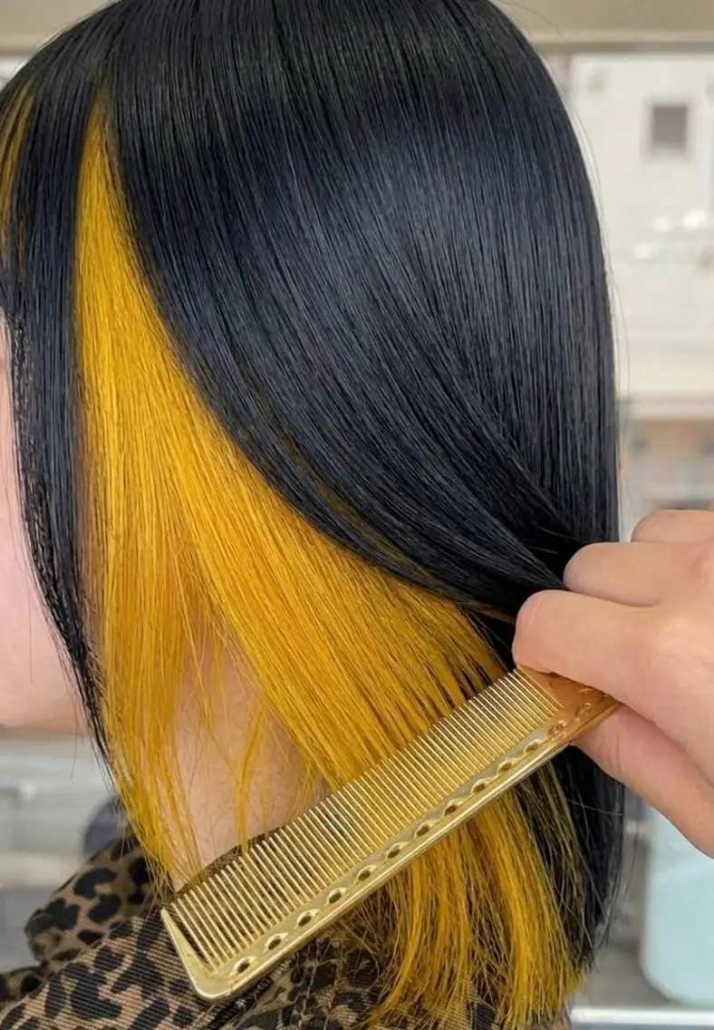 ミディアム カラー カット ヘアカラー r i n k aのヘアスタイル
