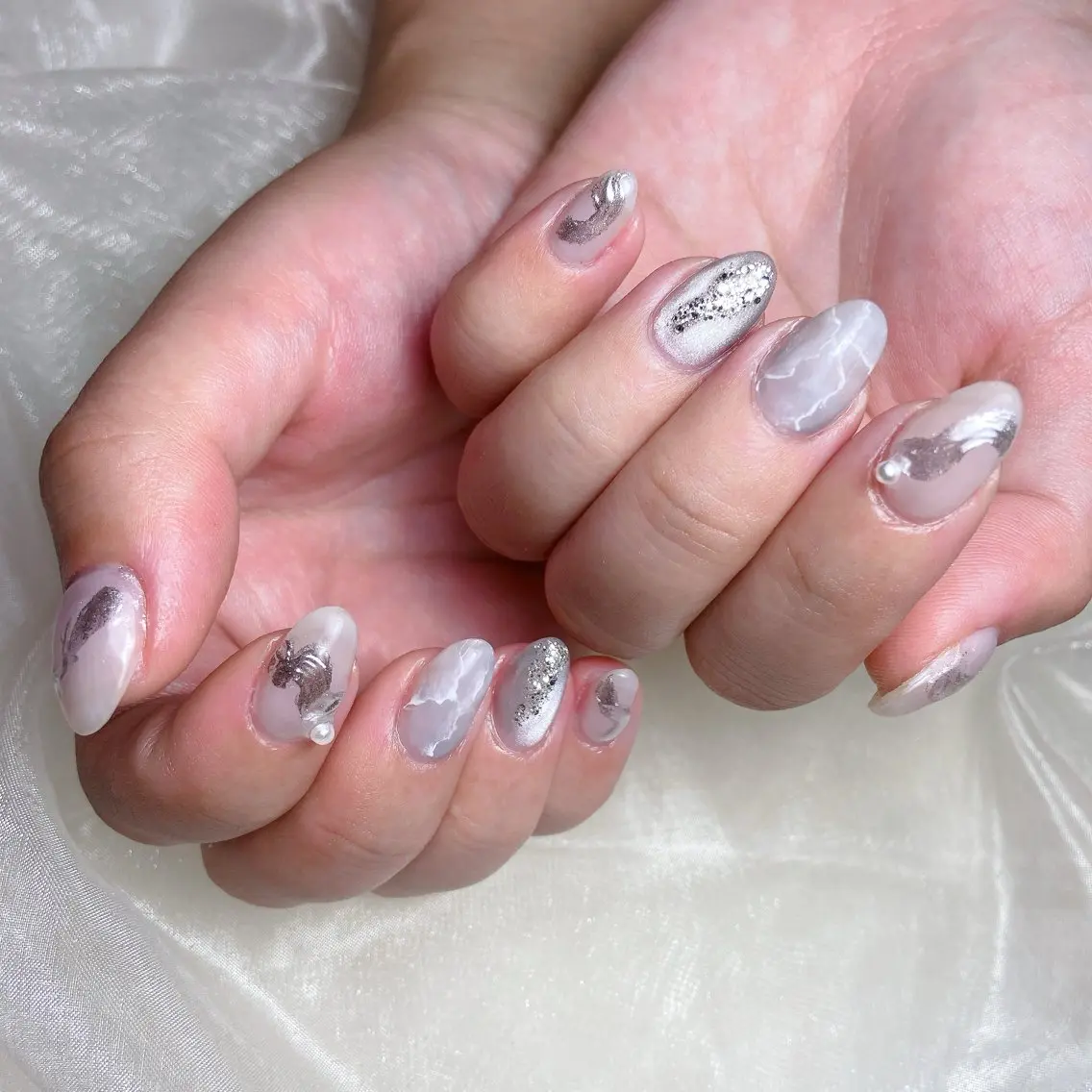 ネイル ニュアンスネイル ハンドネイル nailsalon REJOICEのネイルデザイン