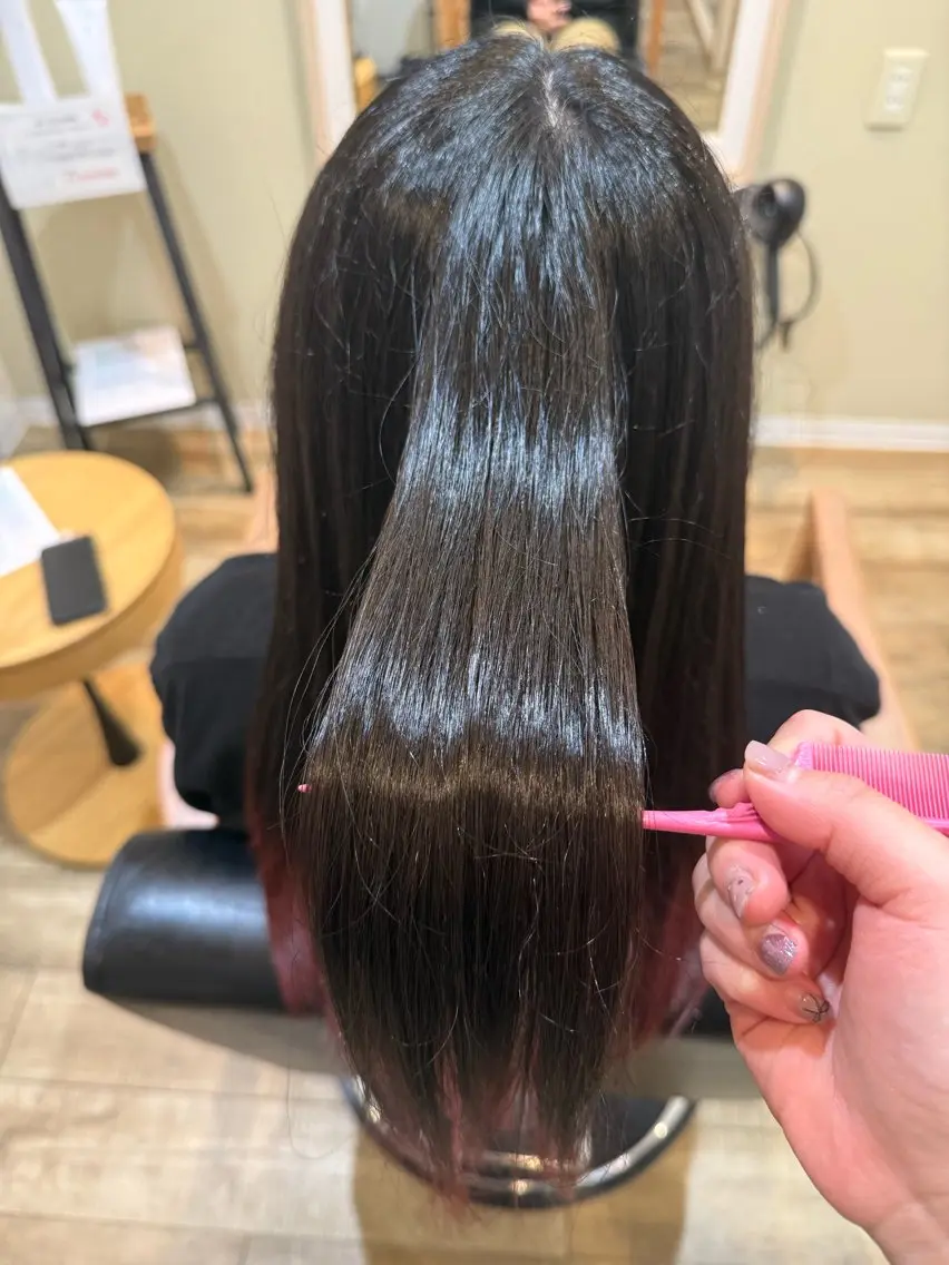カラー ブリーチ ヘアカラー トリートメント rocca糸島店 リサのヘアスタイル