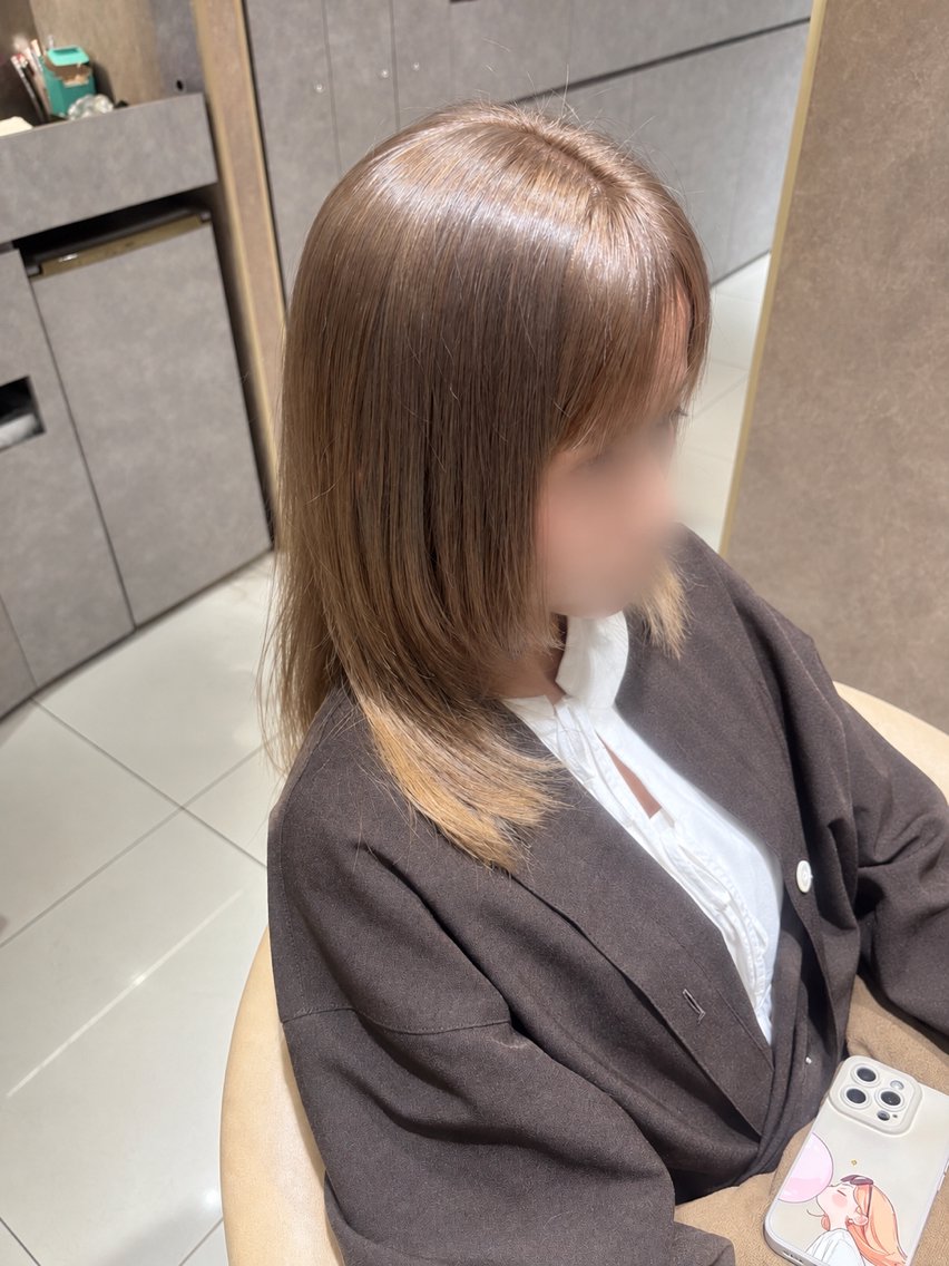 ミディアム カラー 艶カラー💖 Earthまいか🍉のヘアスタイル