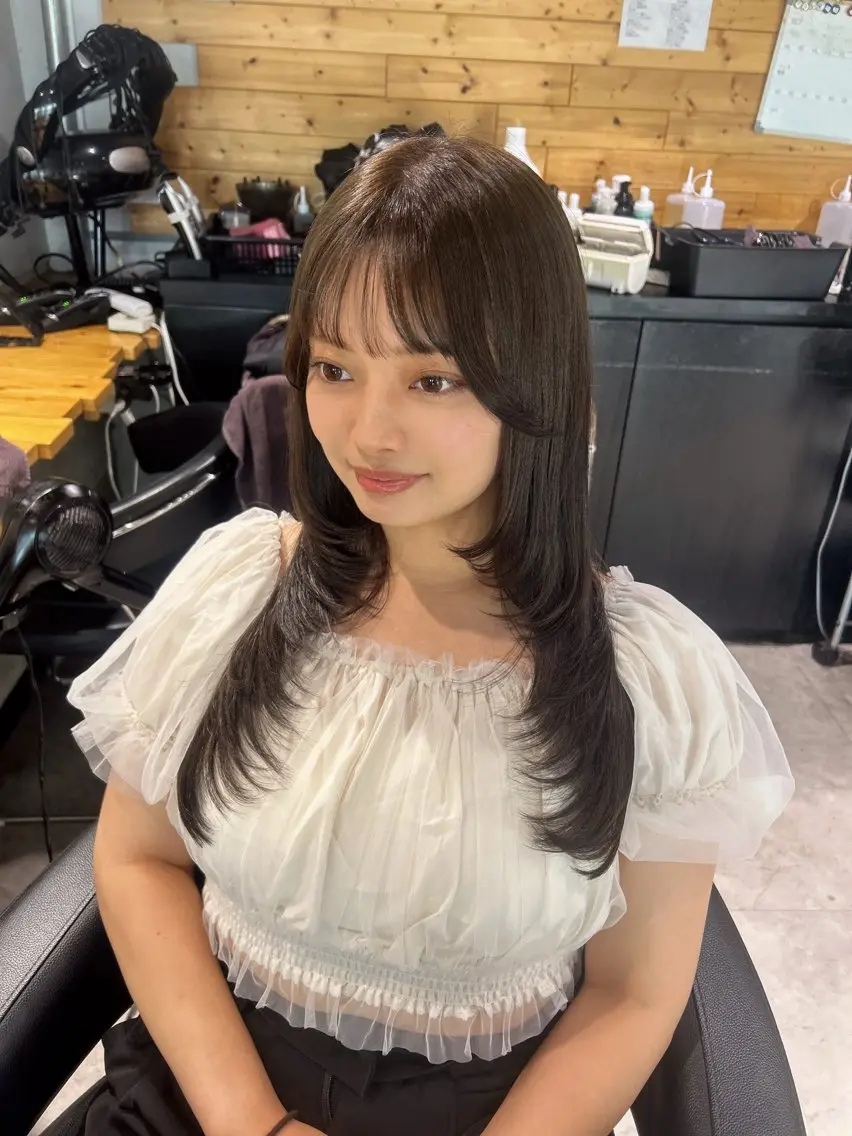 ロング カット ヘアカラー トリートメント ヘッドスパ レイヤーStyle 🪽菜々実のヘアスタイル
