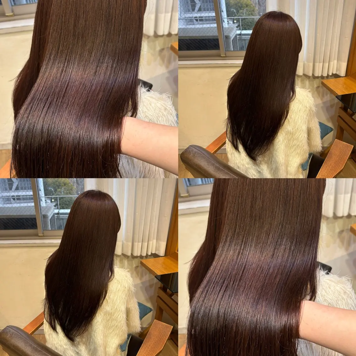 ロング カラー ブラウンカラー カット ヘアカラー トリートメント ヘッドスパ RINNO🌷透明感 カラー/髪質改善のヘアスタイル