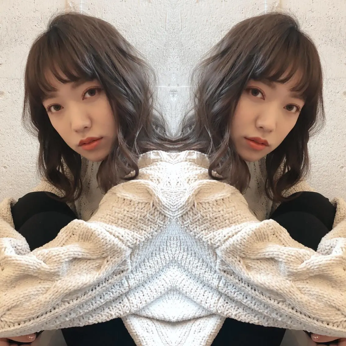 セミロング あらき ちさとのヘアスタイル