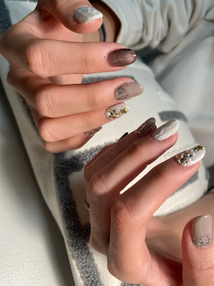 ネイル 冬ネイル クリスマス 住宅街のねいる屋さん R.G NAILのネイルデザイン