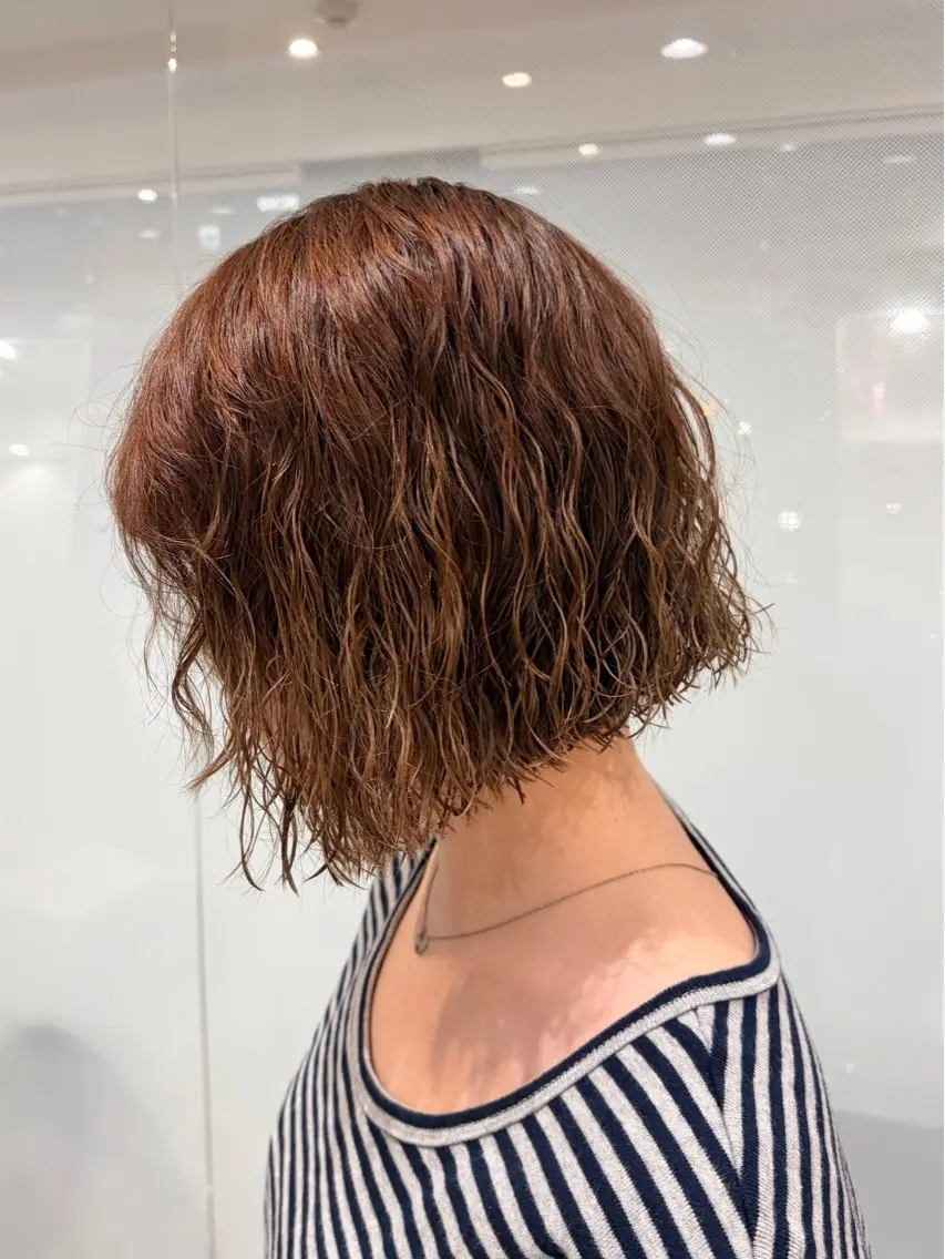 ショート カラー パーマ カット パーマ トリートメント お悩み改善 美容師✂鷲田竜也のヘアスタイル