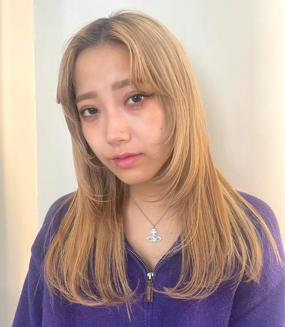 ロング ハイトーン/アレンジ 🎀アオイ🎀のヘアスタイル