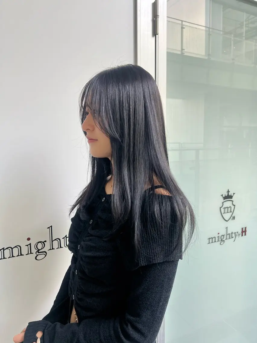 セミロング ヘアカラー トリートメント 田中 蘭菜のヘアスタイル