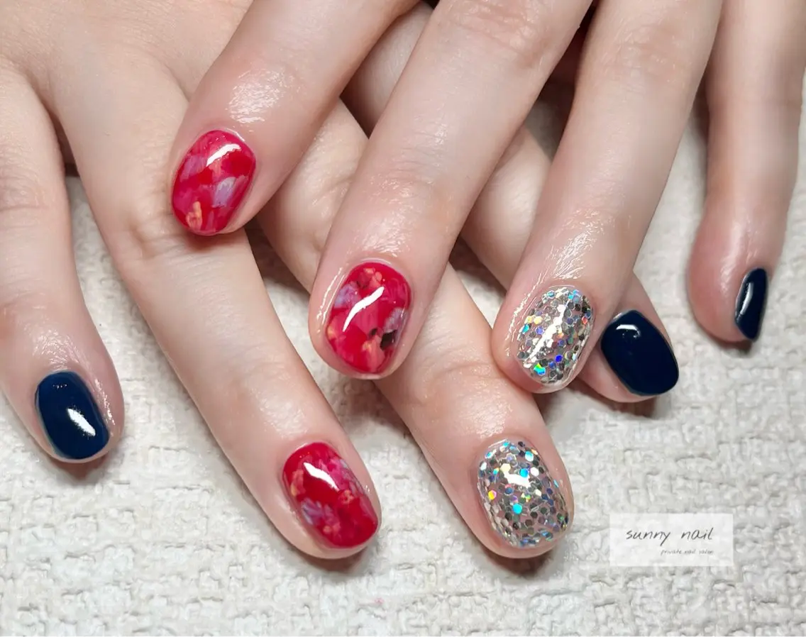 ネイル ラメ(グリッター) ニュアンスネイル sunny nailのネイルデザイン
