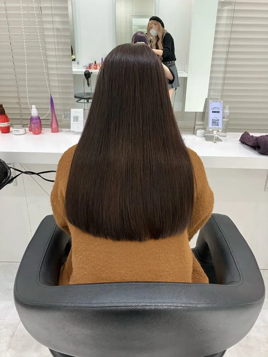 ロング カラー ヘアアレンジ 💓色落ちまで綺麗な 垢抜けカラー💓のヘアスタイル