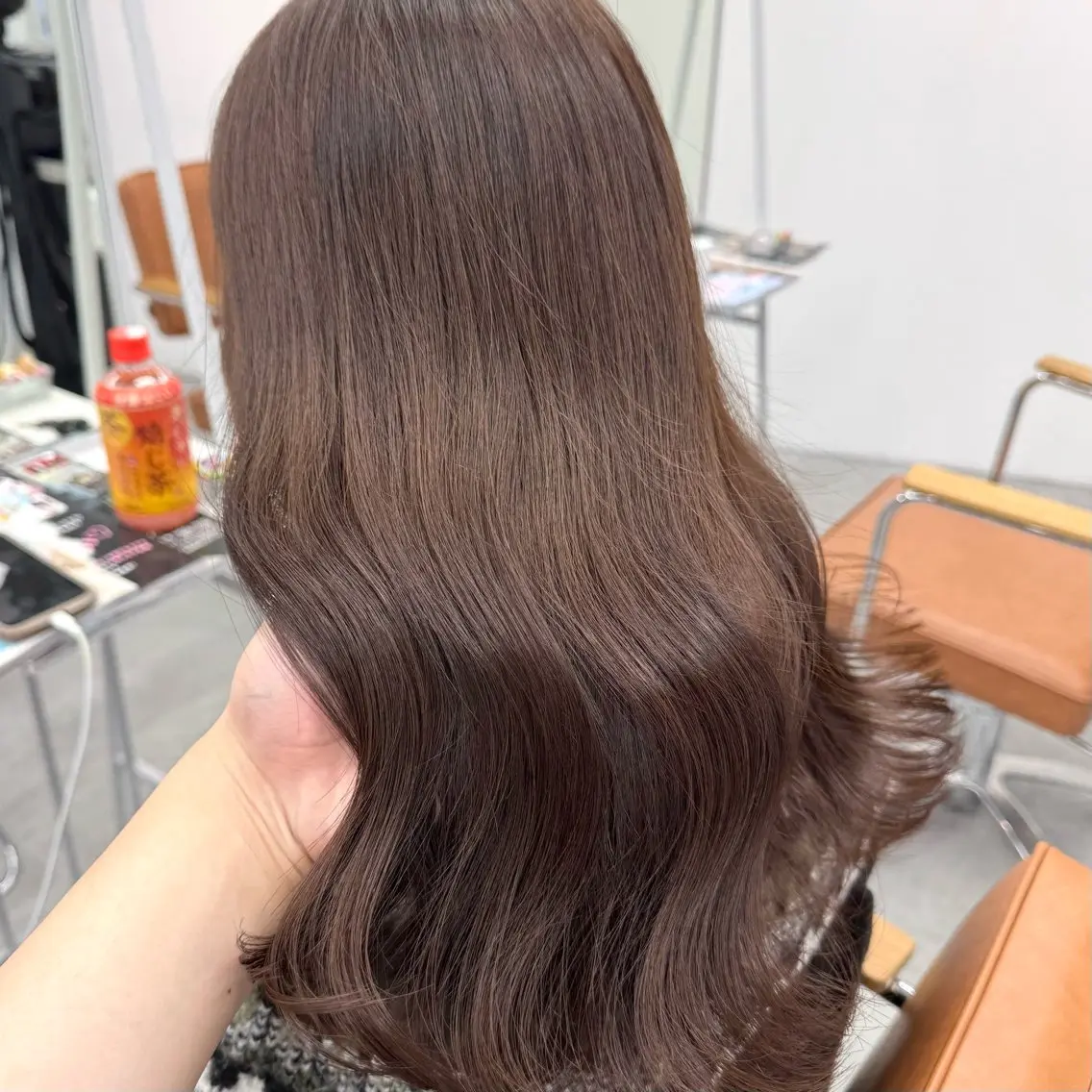 セミロング カラー ヘアアレンジ ヘアカラー ブリーチなしカラー /新百合ヶ丘/安形翔のヘアスタイル