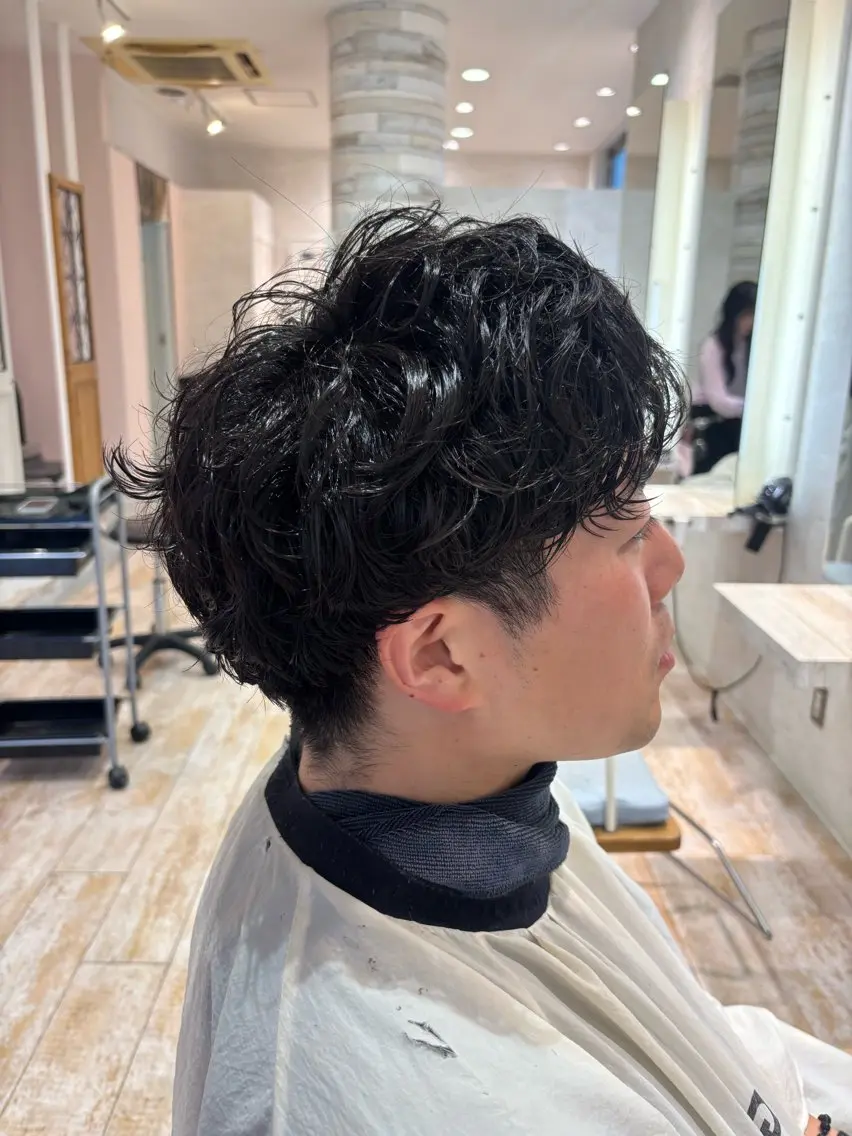 パーマ メンズ カット パーマ メンズカットパーマ/ ヘアセット🎀Amiのヘアスタイル
