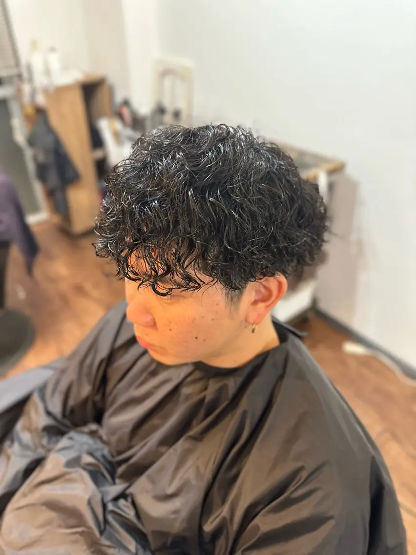 ミディアム パーマ メンズ Luzir⭐︎ GEN⭐︎のヘアスタイル